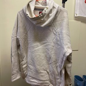 Women's Funnel-Neck Fleece Pullover Hoodie